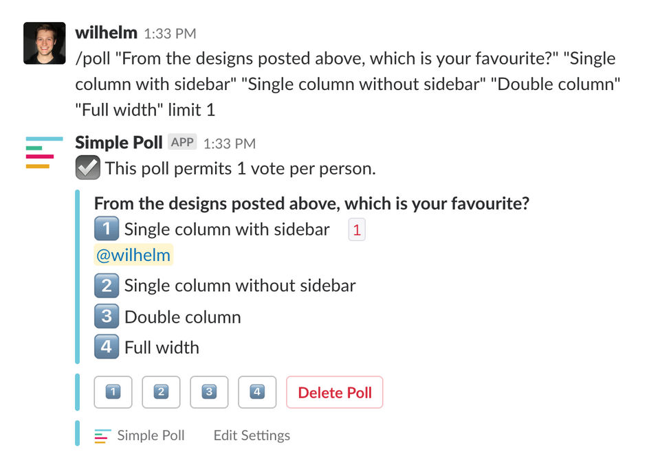 Simple Poll screenshot 1