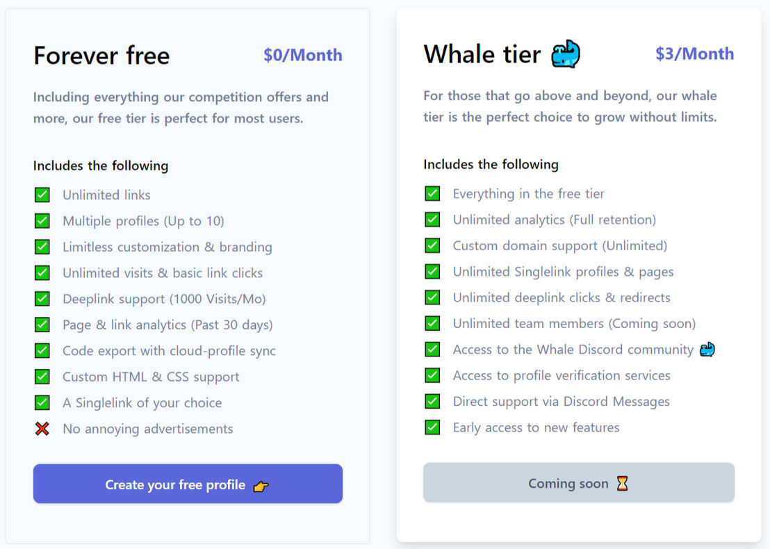 Singlelink pricing 1