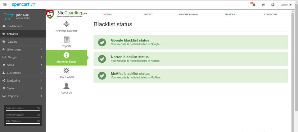 SiteGuarding screenshot 4