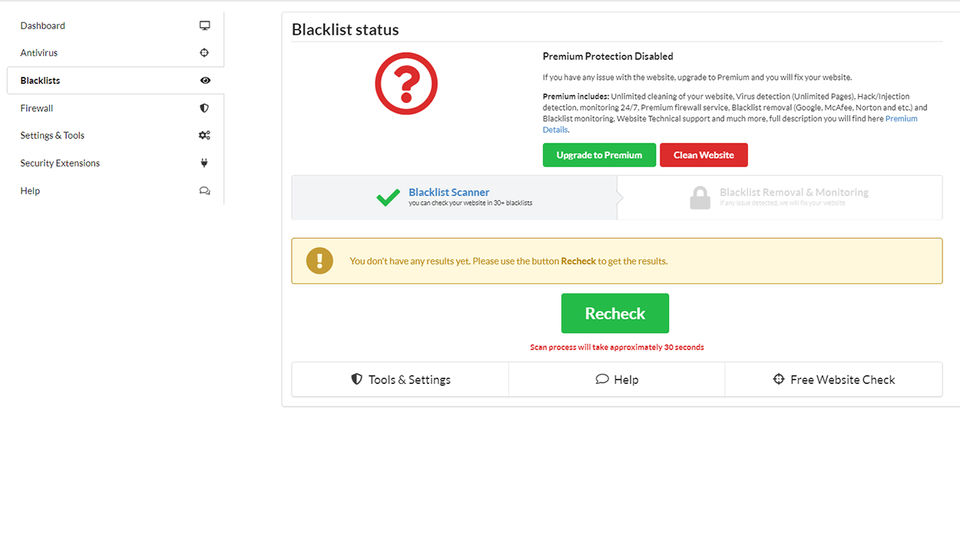 SiteGuarding screenshot 1