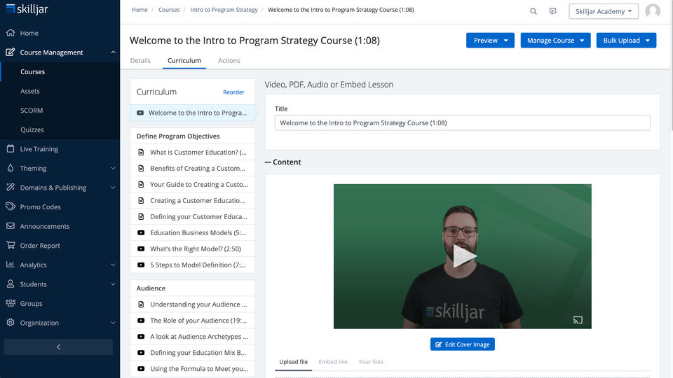 Skilljar screenshot