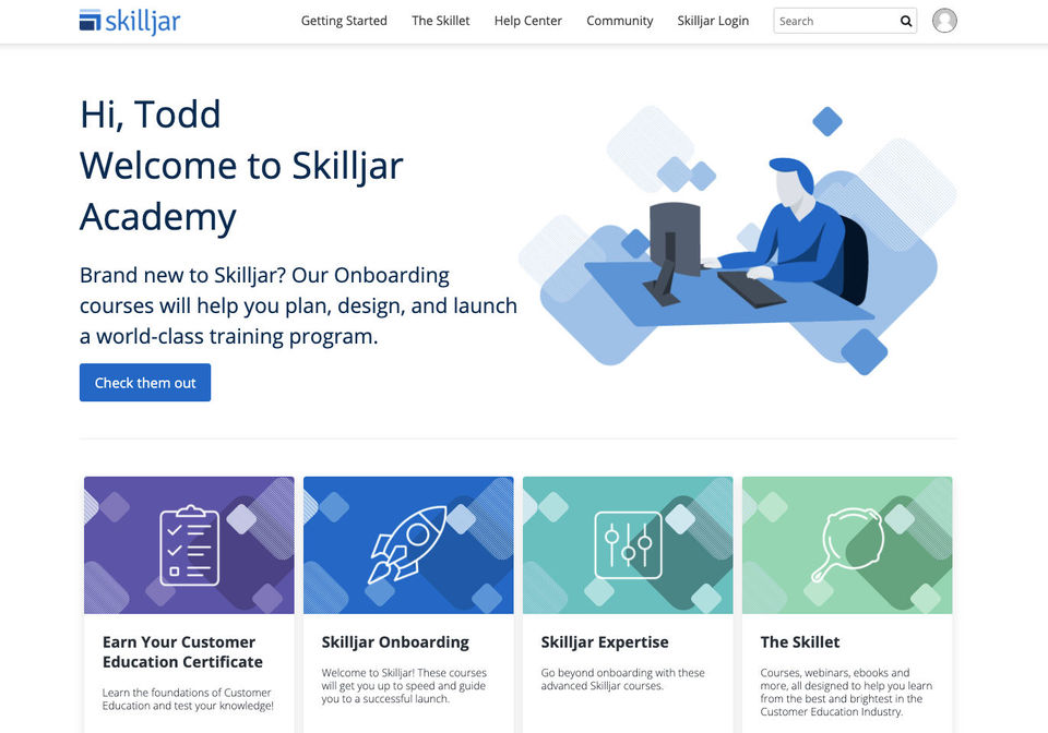 Skilljar screenshot