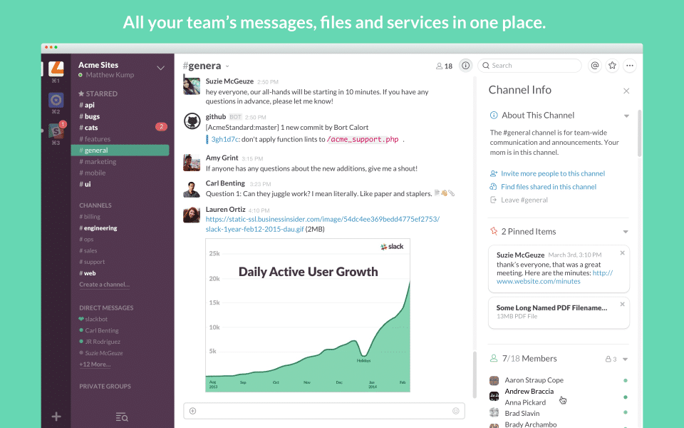 Slack screenshot
