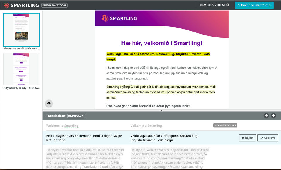 Smartling screenshot 1