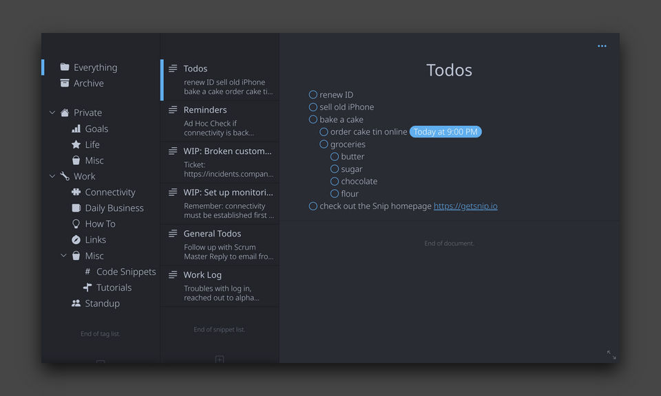Snip screenshot 3