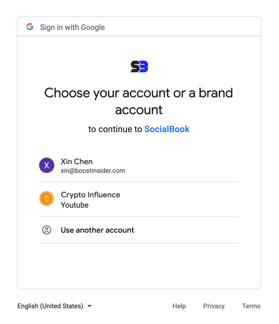 SocialBook screenshot