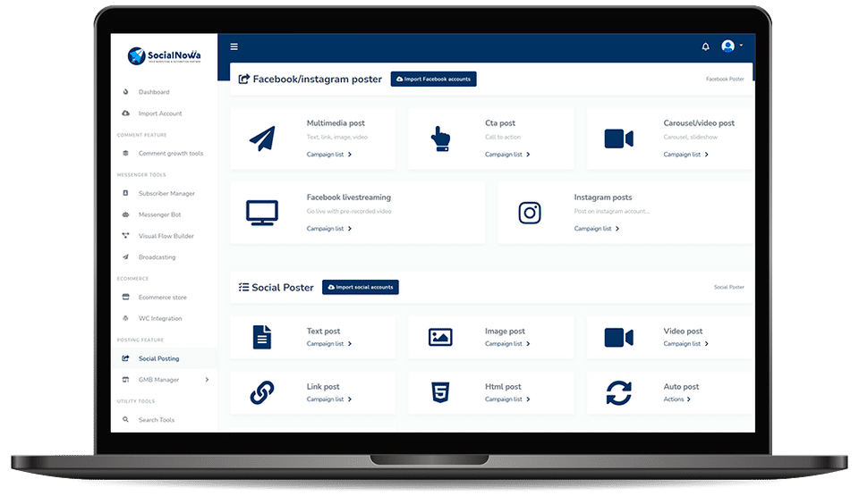 SocialNowa screenshot 1