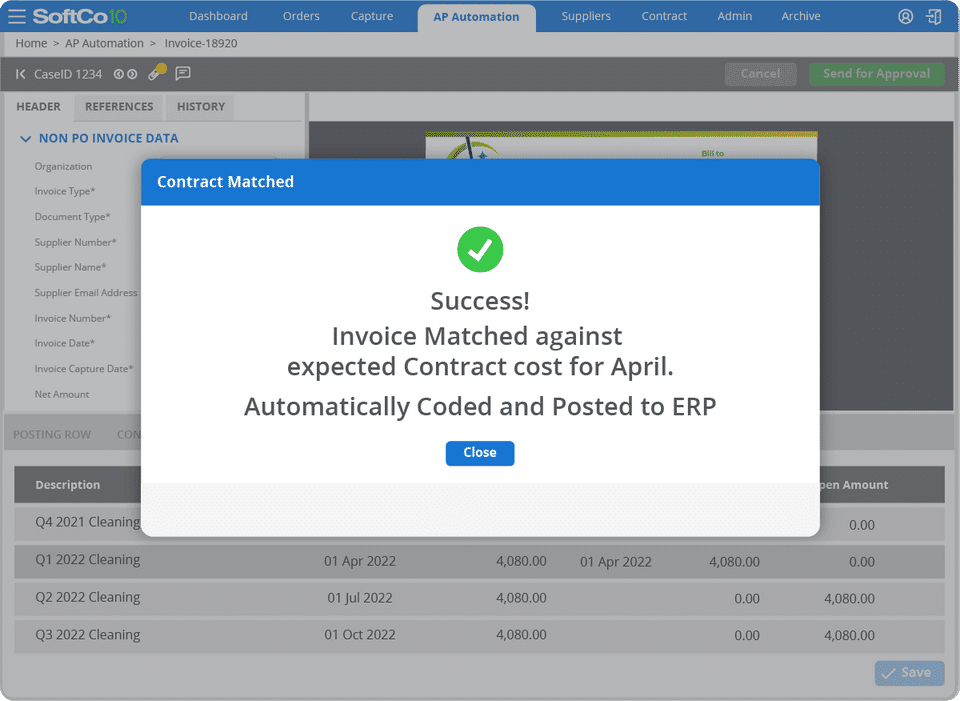 SoftCo AP Automation screenshot 2