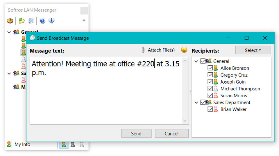 Softros LAN Messenger screenshot 3