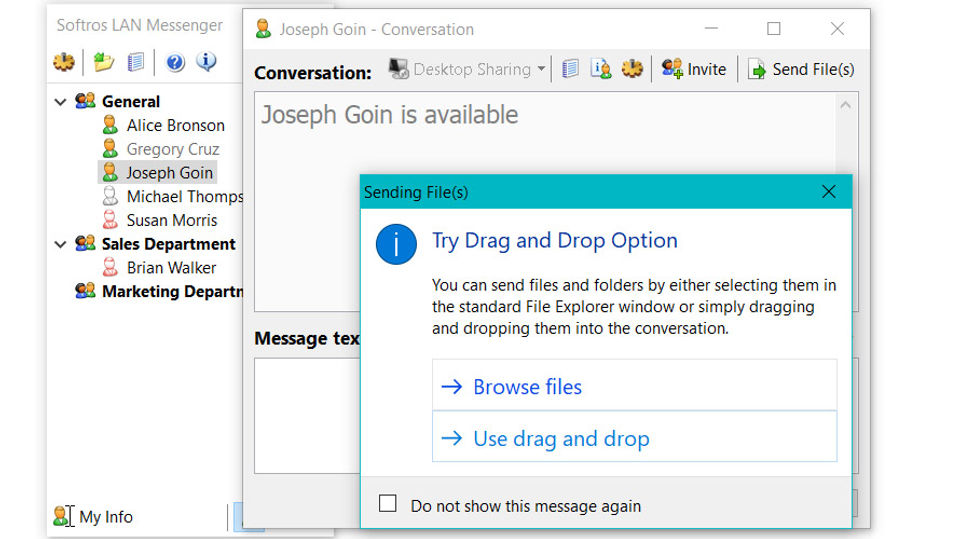 Softros LAN Messenger screenshot 2