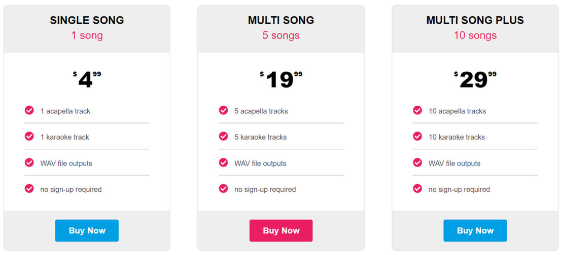 Song Peel pricing 1