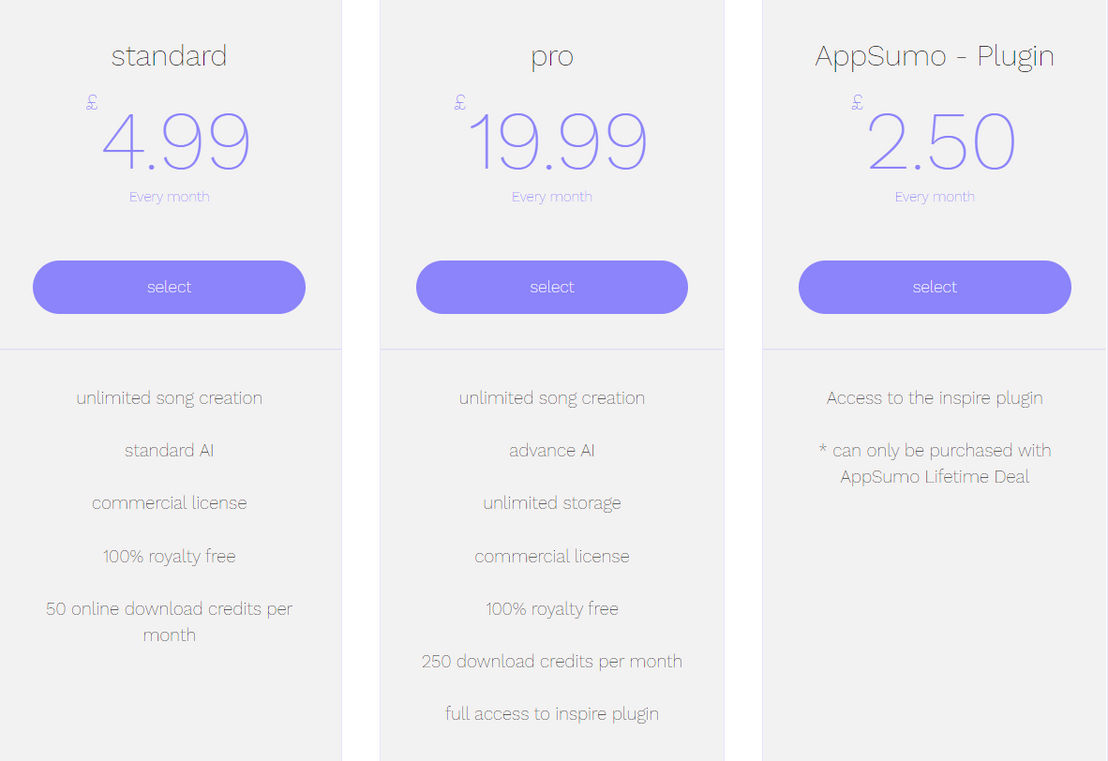 Soundpiece pricing 1