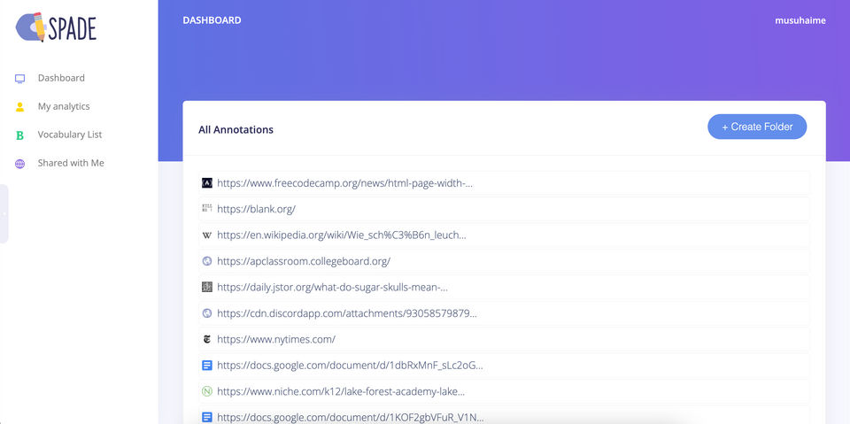 Spade screenshot 1
