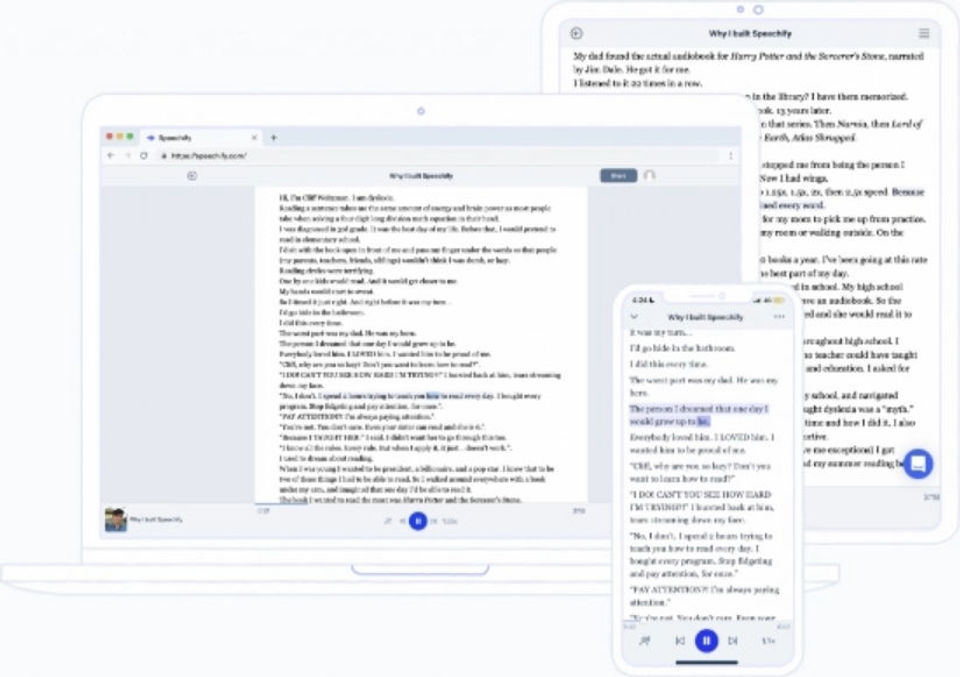 Speechify screenshot