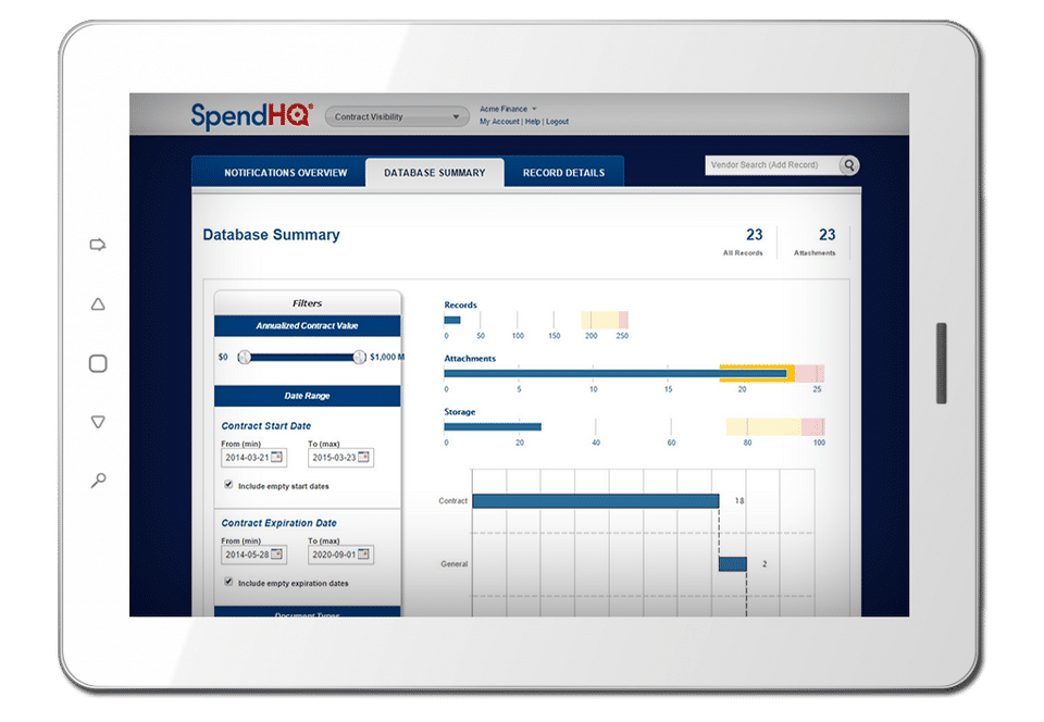 SpendHQ screenshot