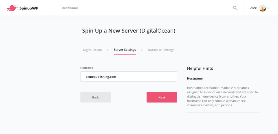 SpinupWP screenshot