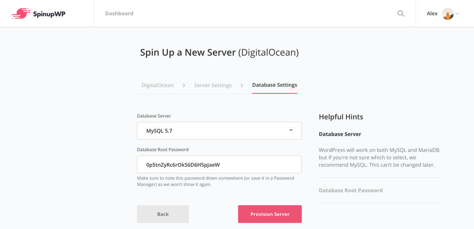 SpinupWP screenshot