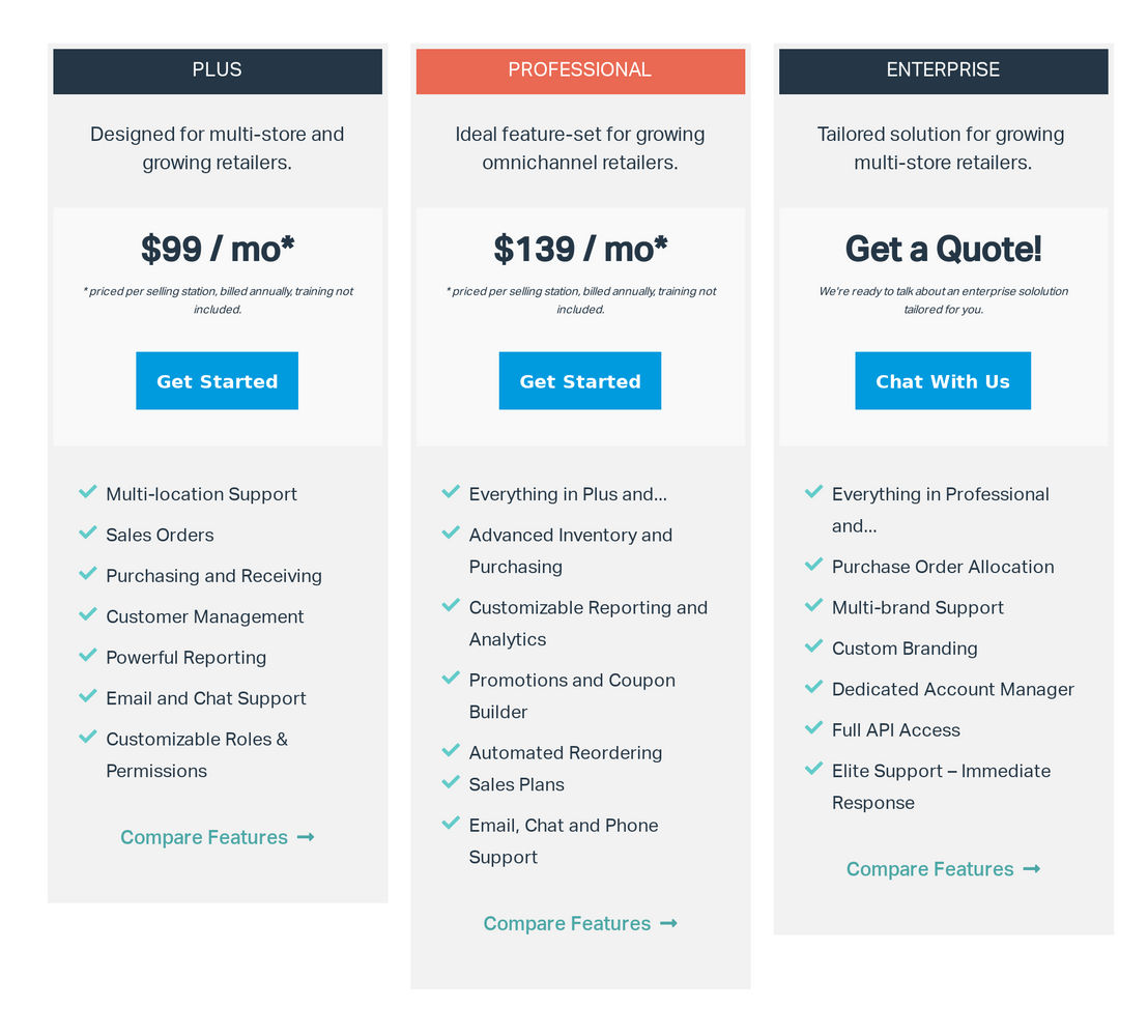 Springboard Retail pricing 1