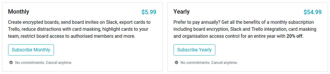 Sprint Boards pricing 1