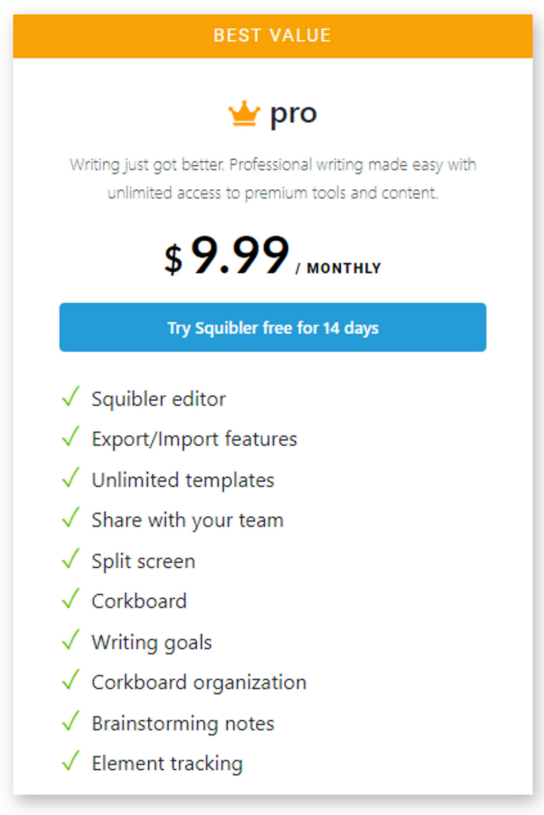 Squibler screenshot 1
