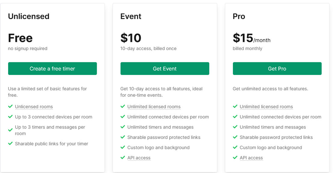 stagetimer.io screenshot 2
