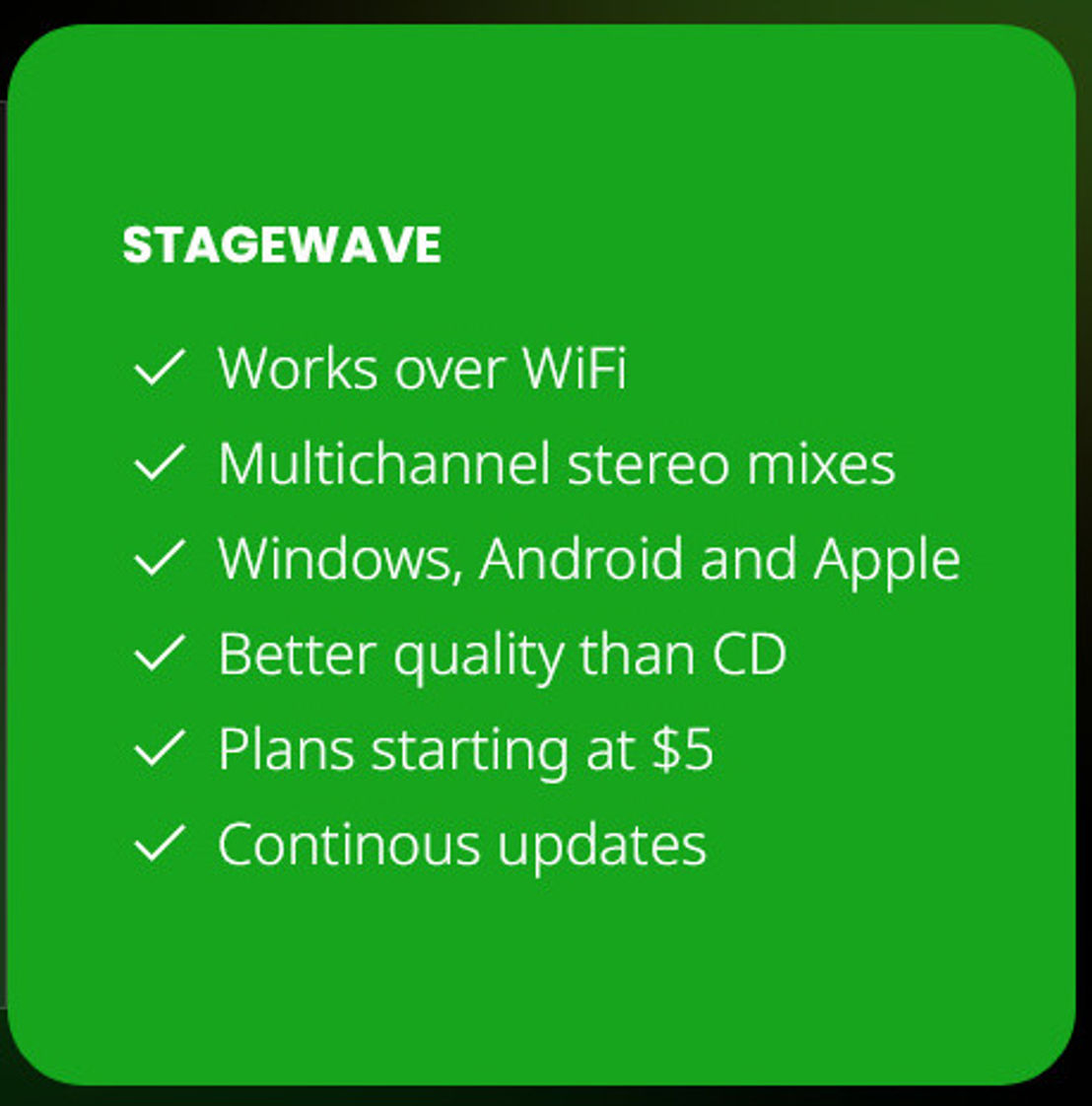 StageWave screenshot 1