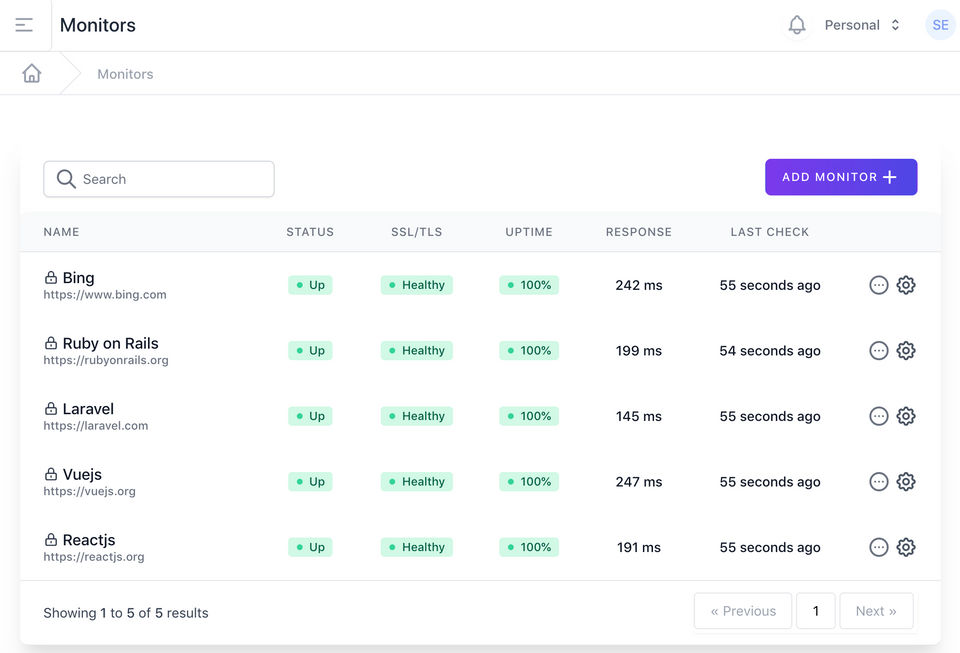 StatusPing screenshot 1