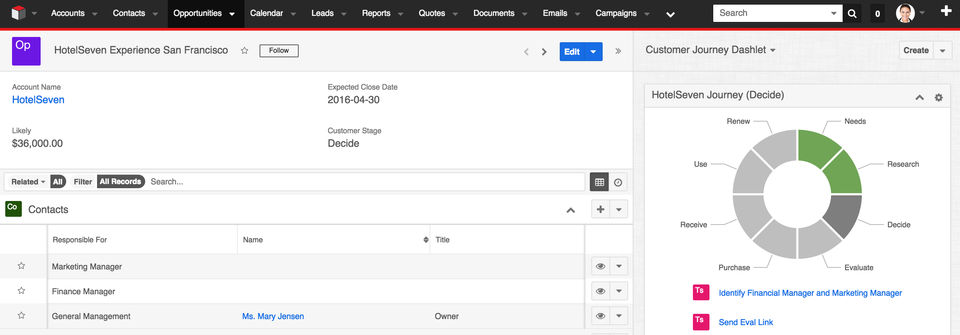 SugarCRM screenshot 2