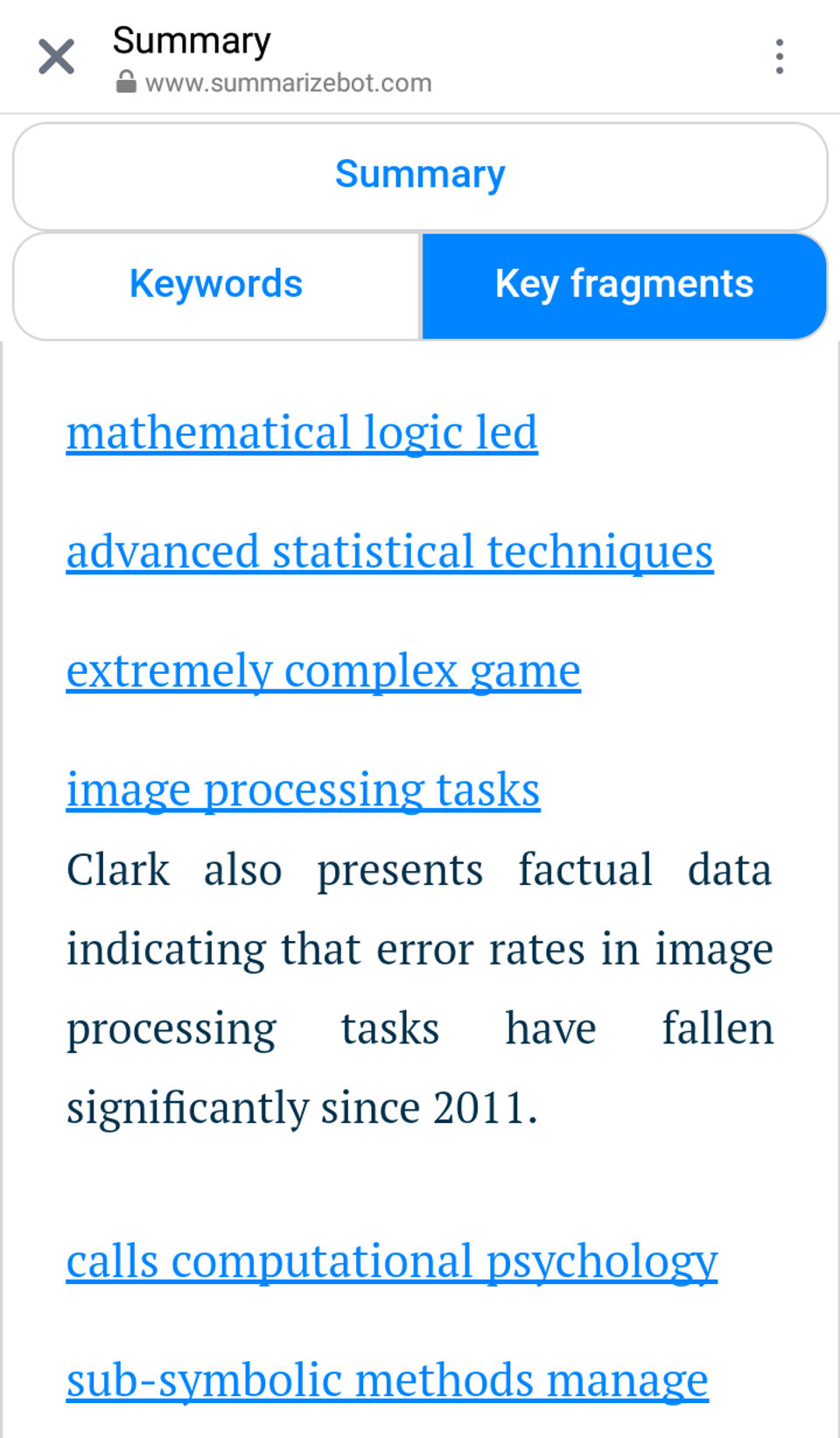 SummarizeBot screenshot 3