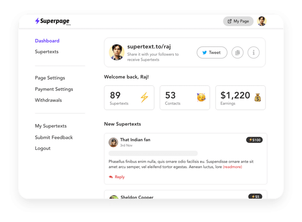 Superpage screenshot 1