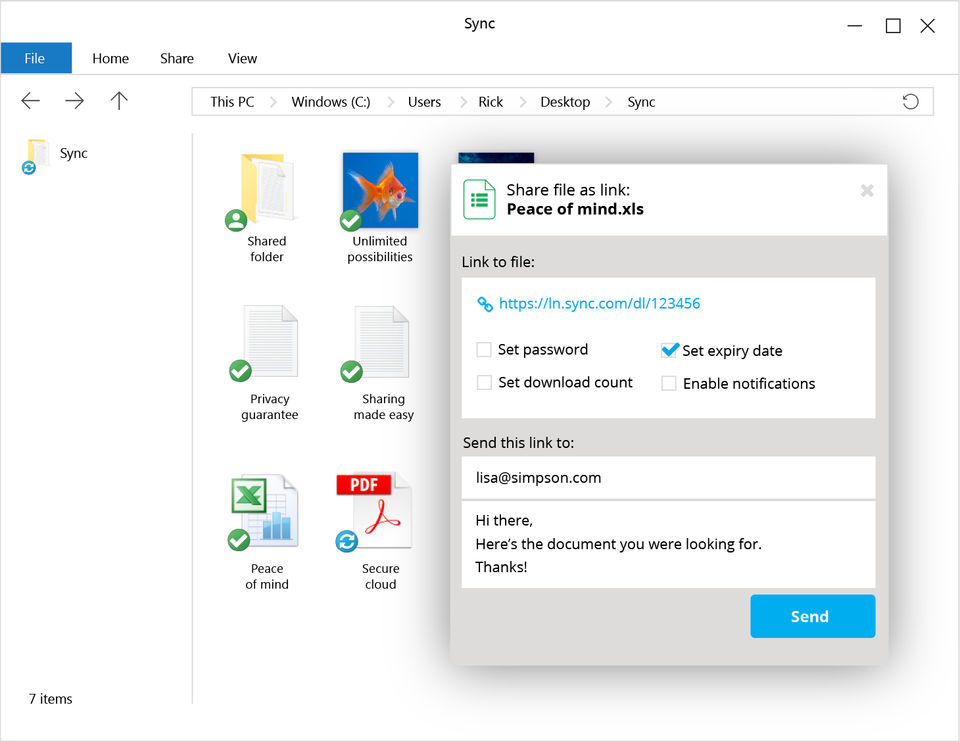 Sync.com screenshot 3