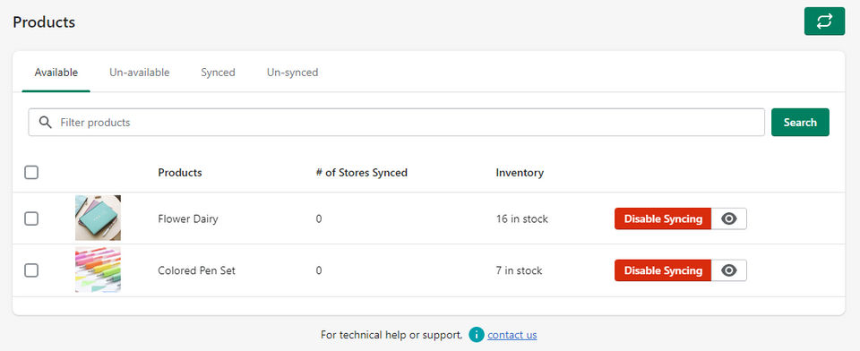 Syncerize screenshot 2
