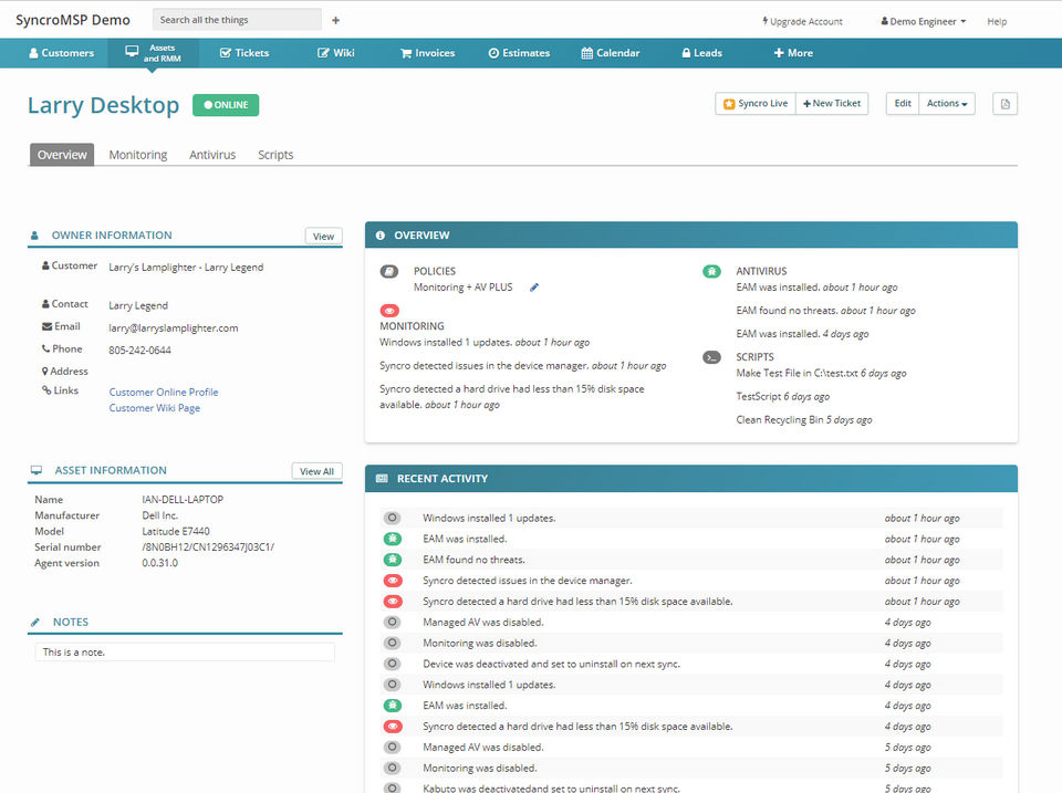 Syncro screenshot 4