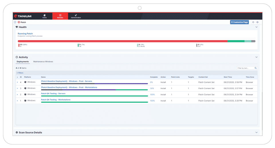 Tanium Patch screenshot 1