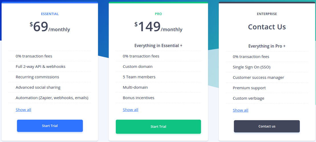 Tapfiliate pricing 1