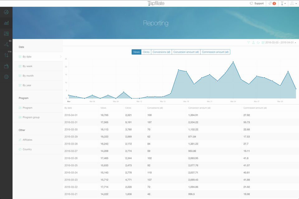 Tapfiliate screenshot 1