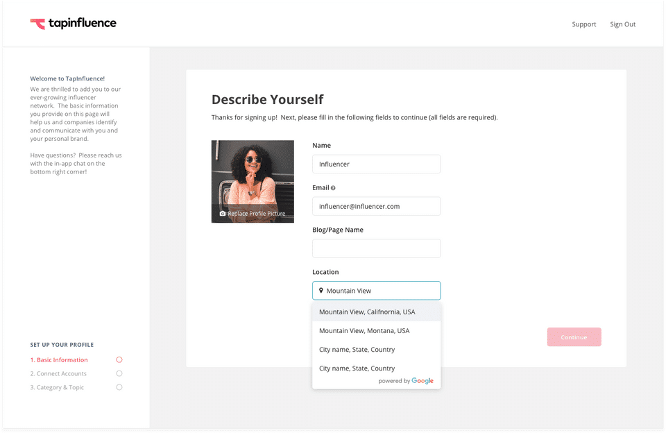 TapInfluence screenshot 1