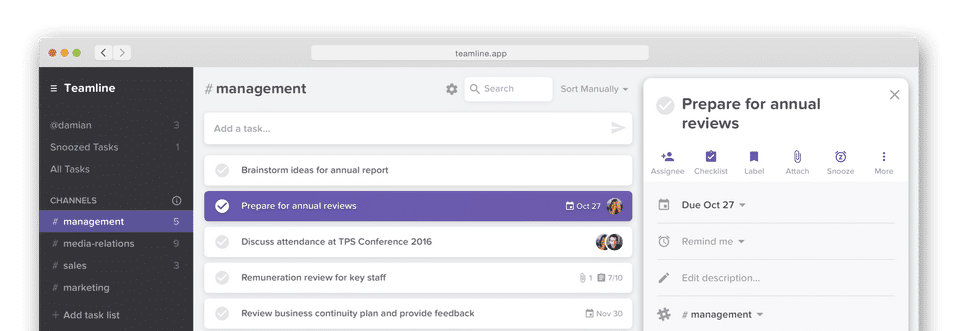 Teamline screenshot 2