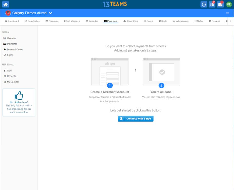 13Teams screenshot