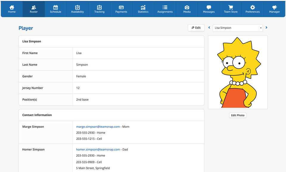 TeamSnap screenshot 2