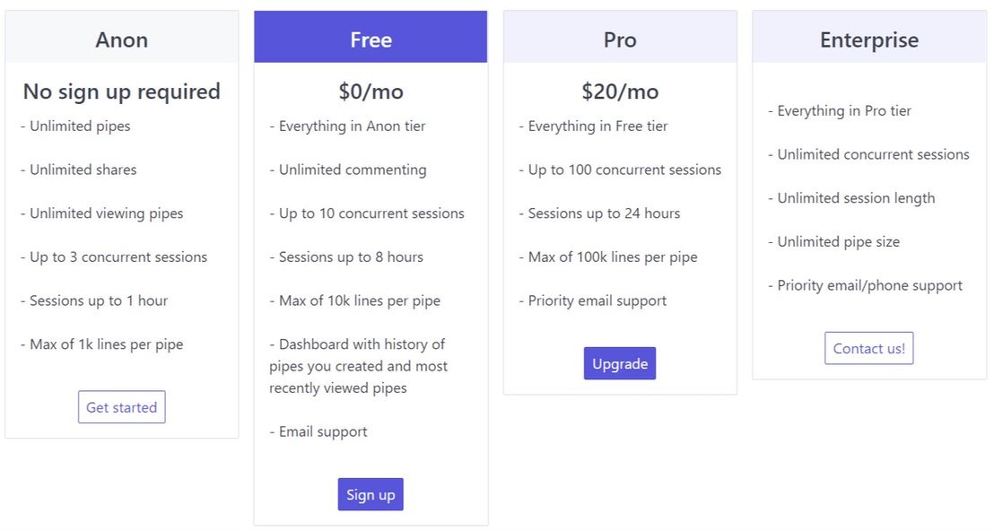 TeamTail pricing 1