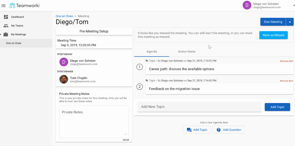 Teamworki screenshot 2