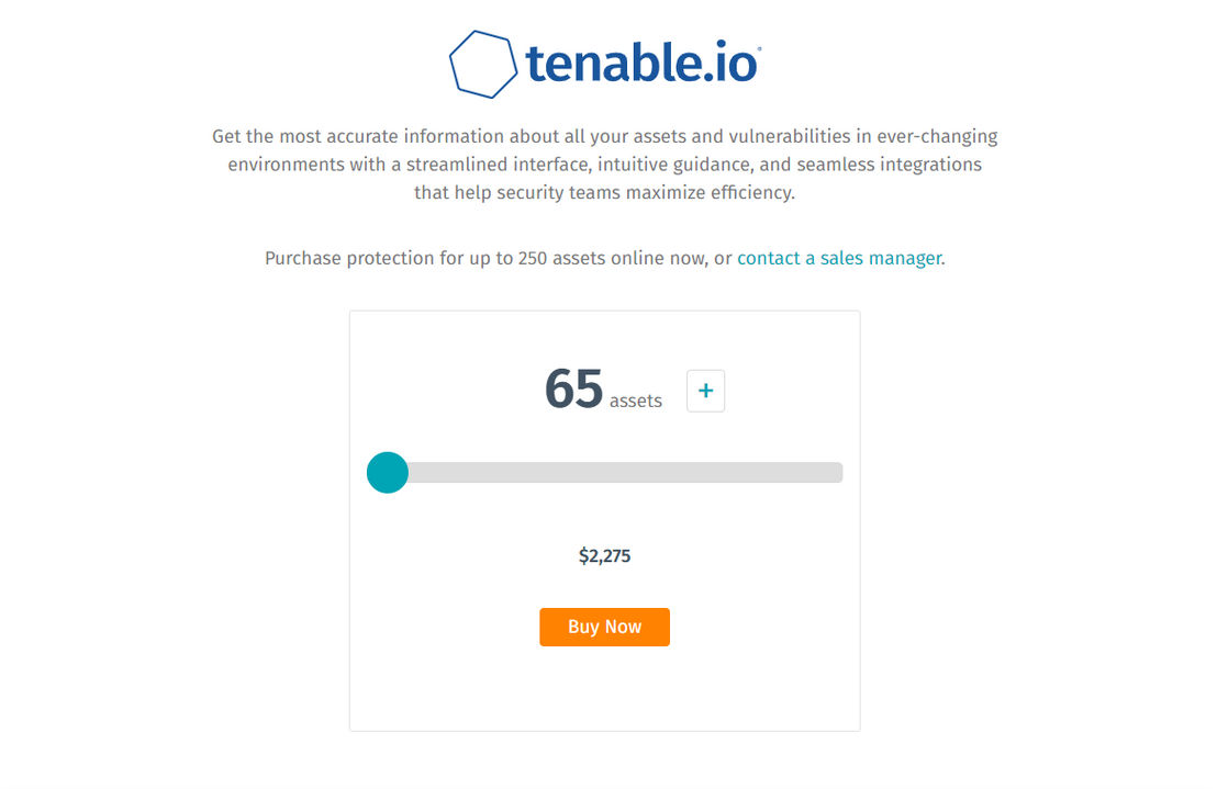 Tenable.io pricing 1