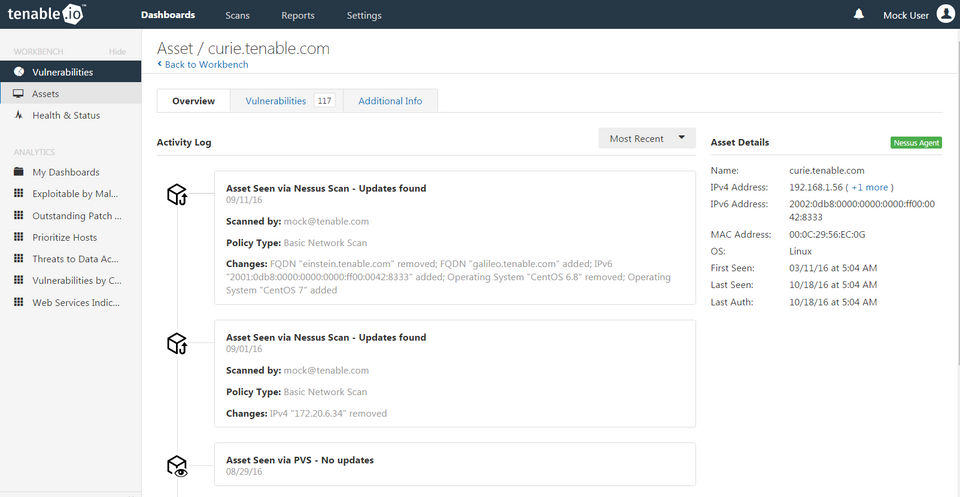 Tenable.io screenshot 3