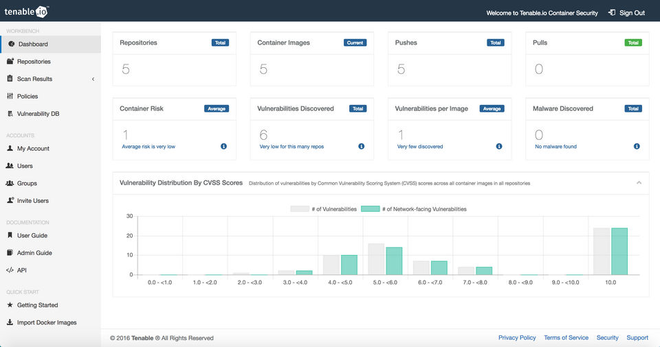 Tenable.io screenshot 1