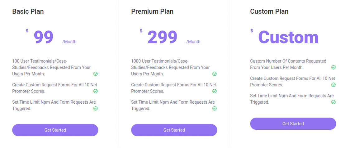 Testimonly pricing 1