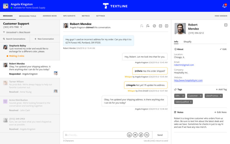 Textline screenshot 4