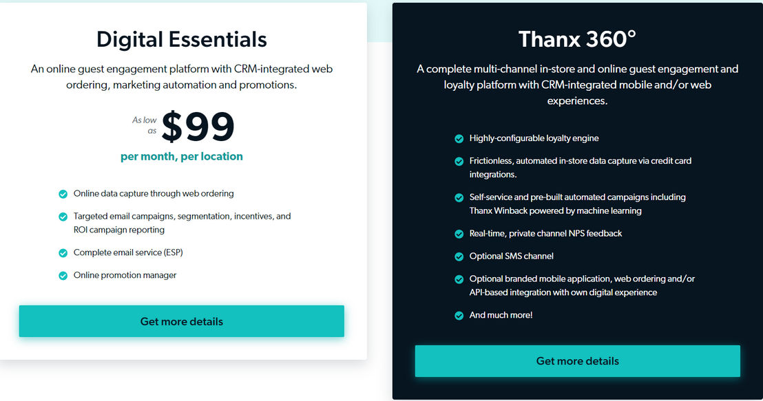 Thanx pricing 1
