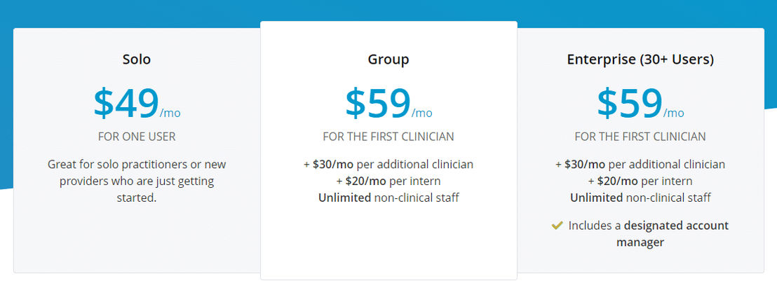 TherapyNotes pricing 1