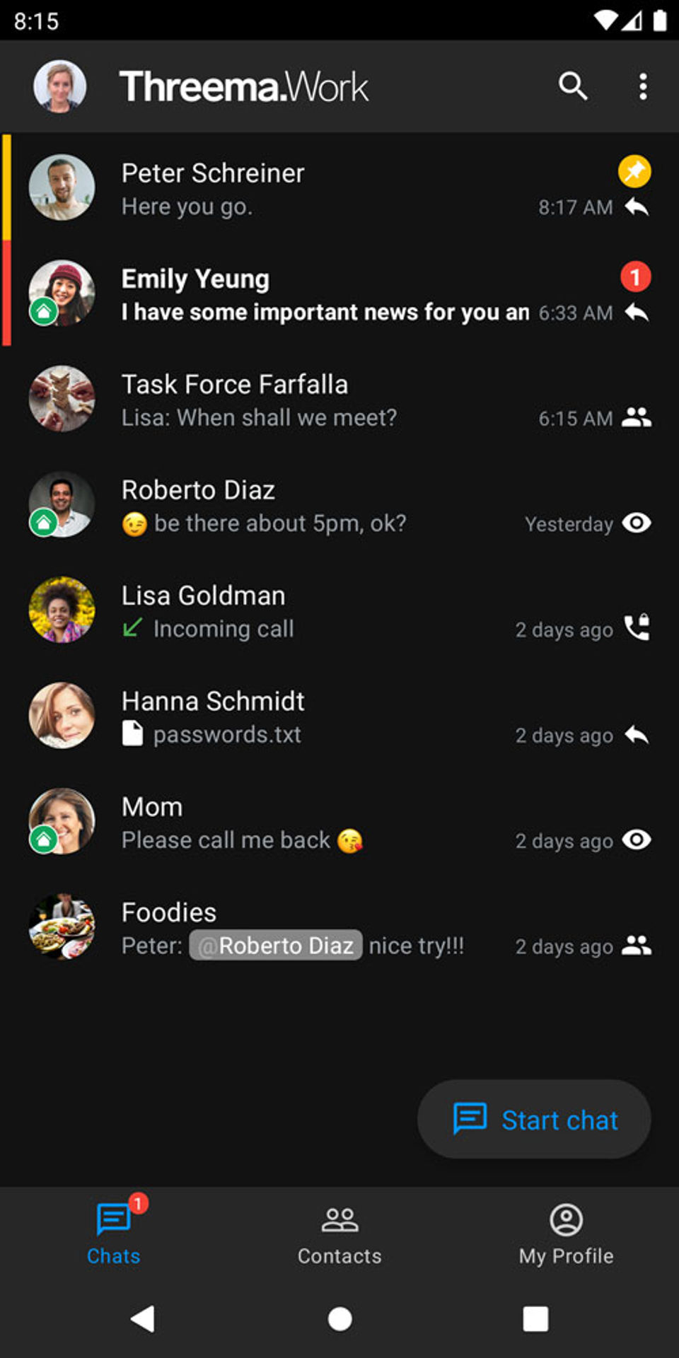 Threema Work screenshot 3